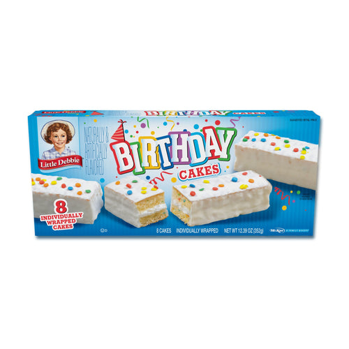 Birthday Cakes (1 carton, 8 cakes)