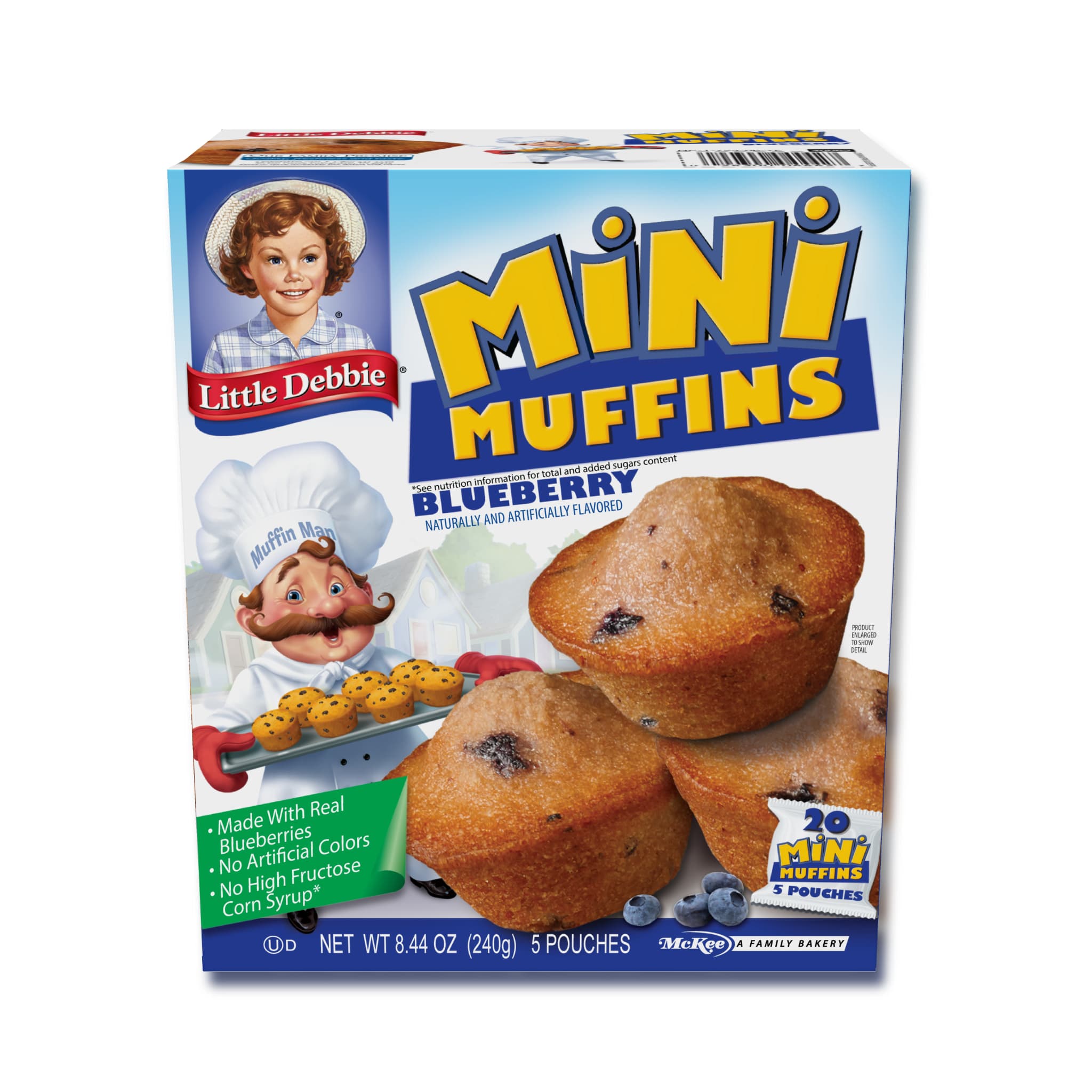 Blueberry Mini Muffins (1 carton, 20 mini muffins)