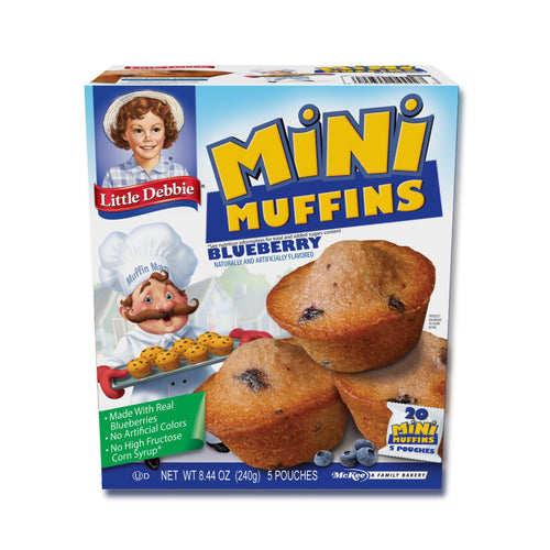 Blueberry Mini Muffins (1 carton, 20 mini muffins)