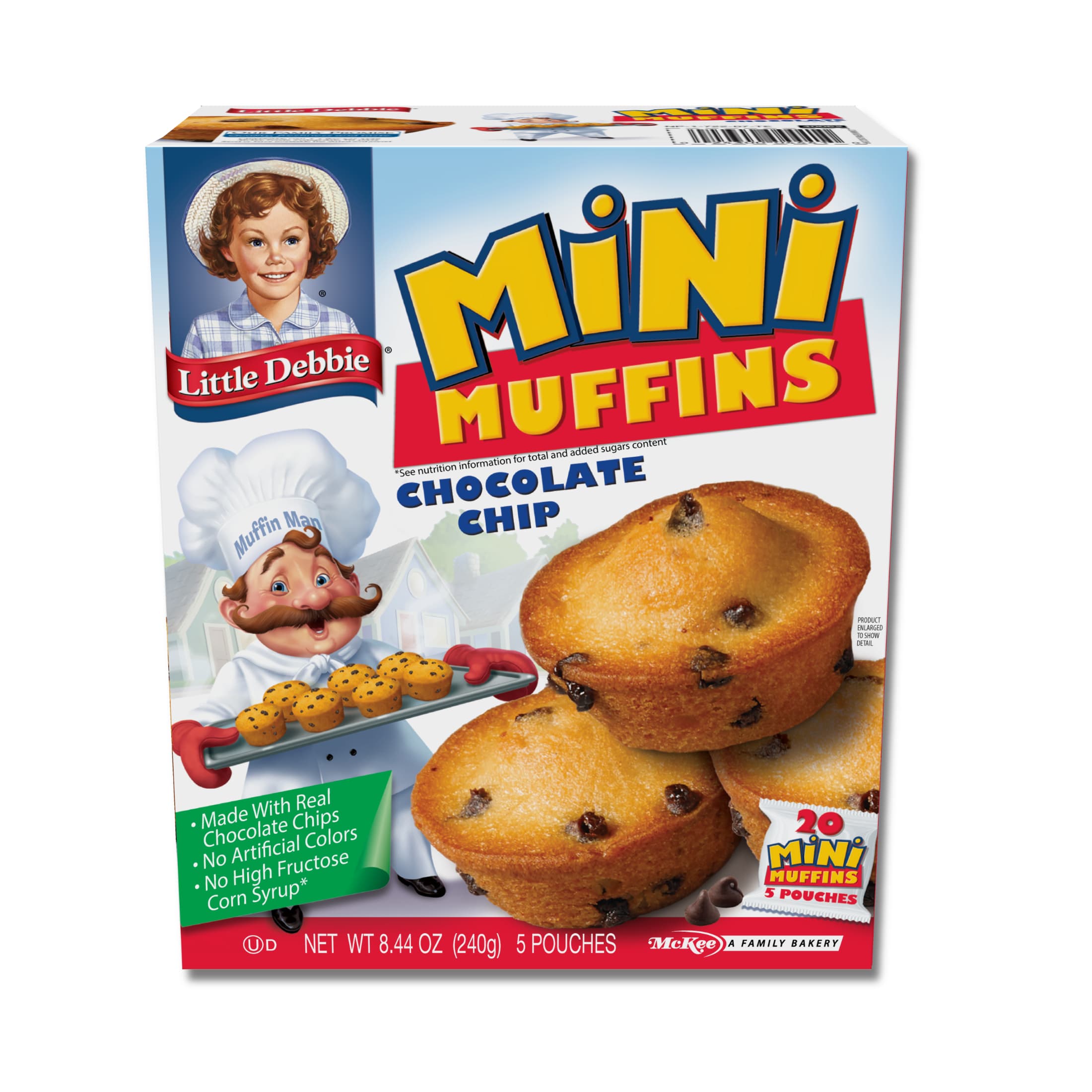 Chocolate Chip Mini Muffins (1 carton, 20 mini muffins)
