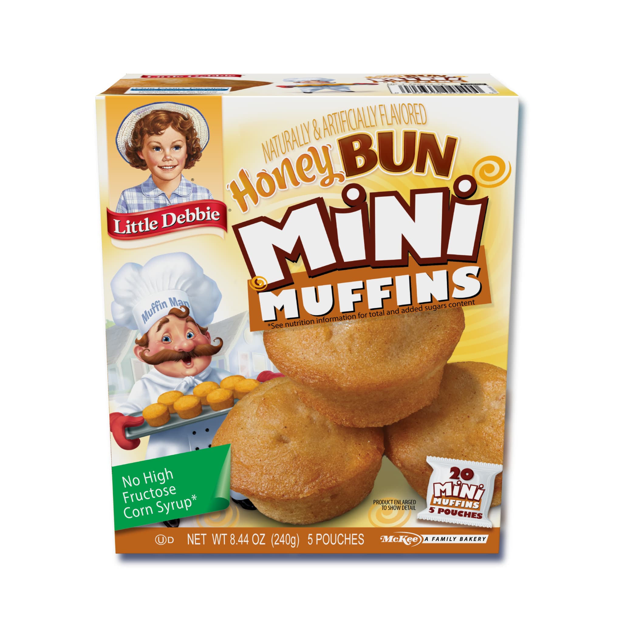 Honey Bun Mini Muffins (1 carton, 20 mini muffins)