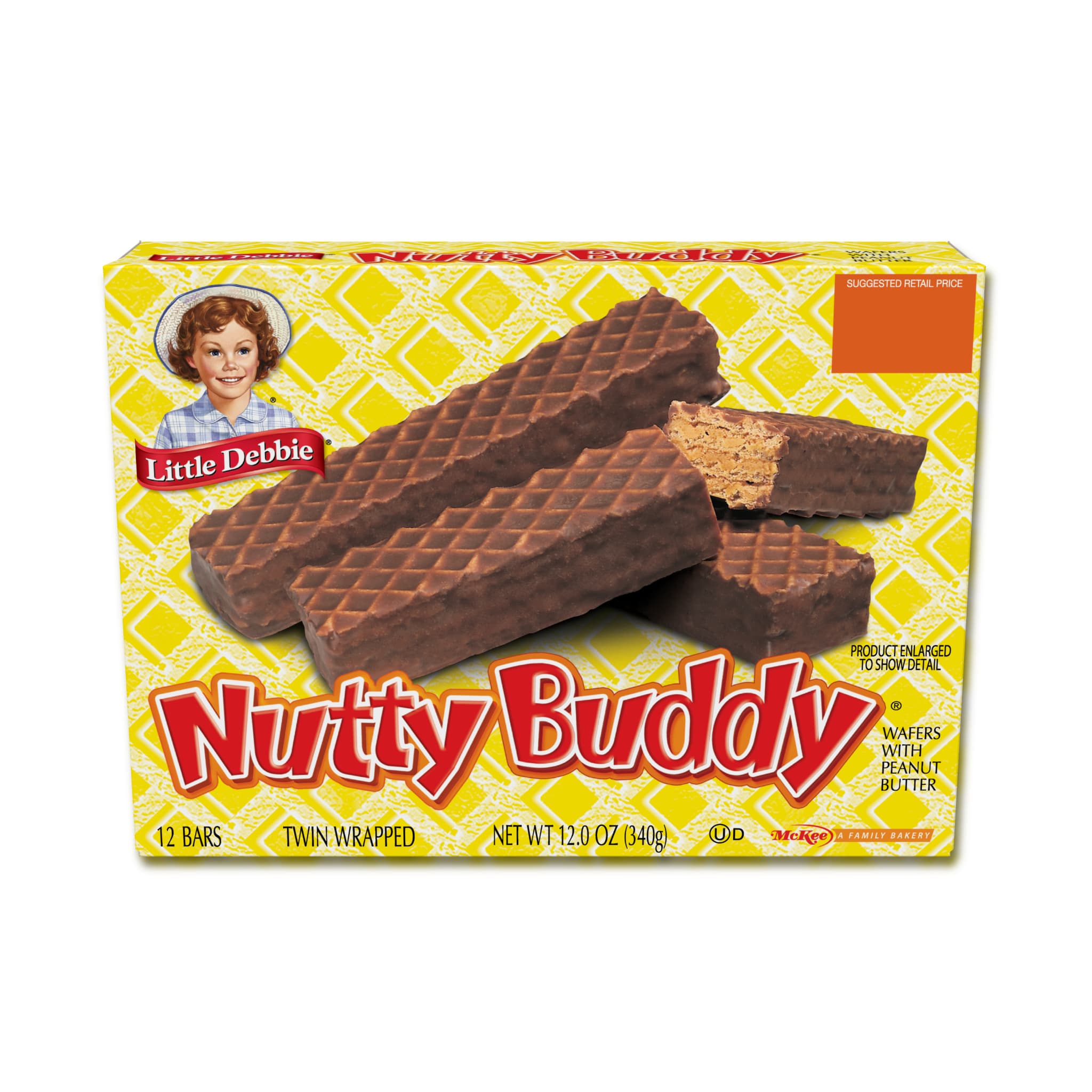 Nutty Buddy® Wafer Bars (1 carton, 12 bars)