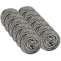 ScrubIt Scouring Pads, Heavy-Duty Stainless Steel Wool Dish Scrubbers for Kitchen Cleaning, 12 Count