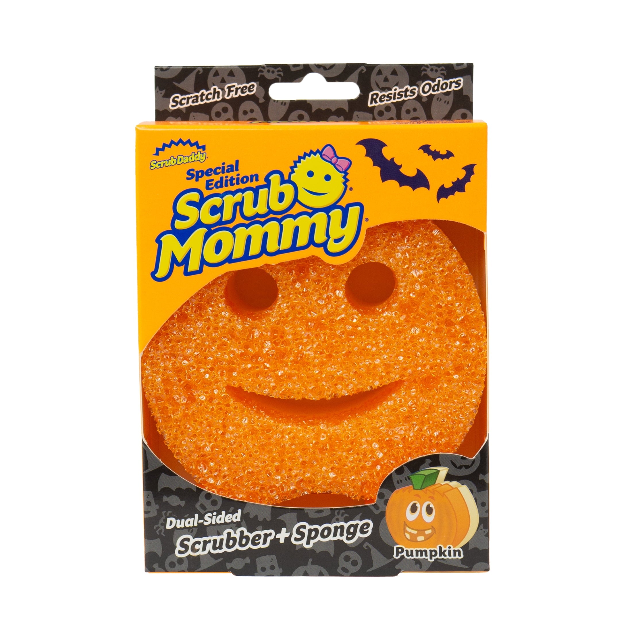 Scrub Daddy Scrub Mommy Halloween Pumpkin Non-Scratch Cleaning Sponge